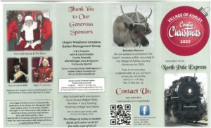 Ashley Country Christmas event with Santa and train.